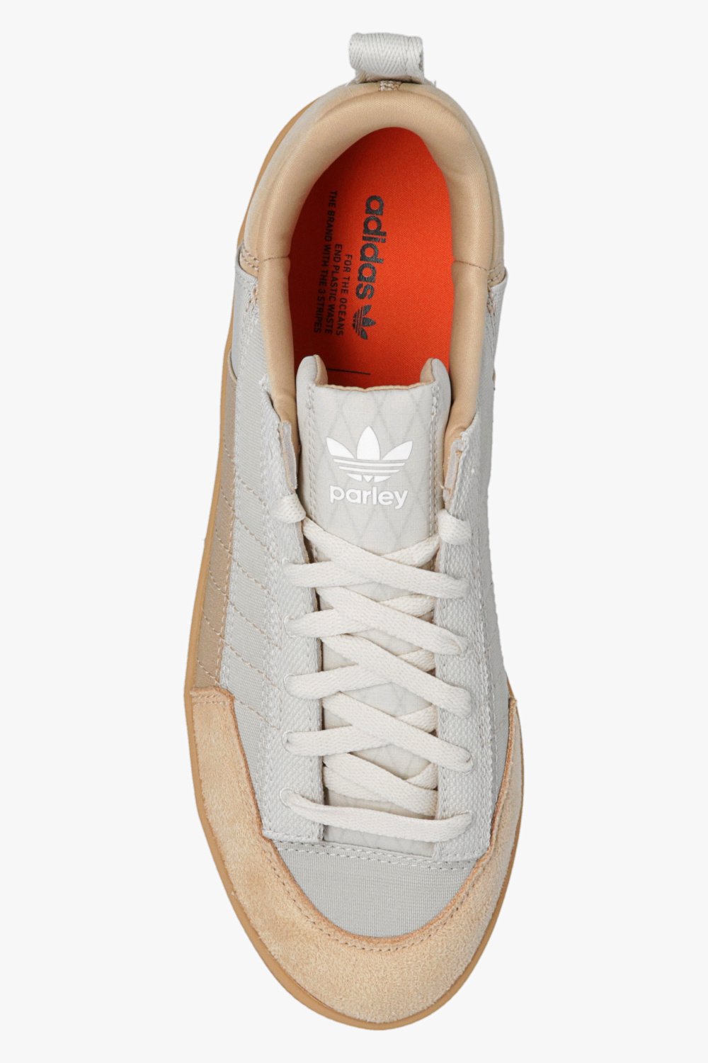 Adidas originals nizza trainers in brown and white hotsell